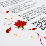 Calligraphy-close-up-Robert-Burns-illuminated-letter-old-fashioned-writing