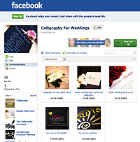 Calligraphy for weddings facebook