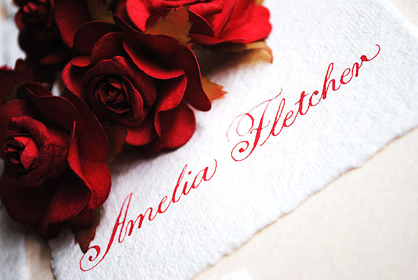 Chris Bailie ordered these wonderfully rustic wedding place cards with 