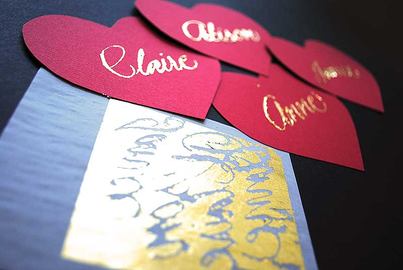 gold leaf wedding calligraphy (3) real gold calligraphy for weddings (3)