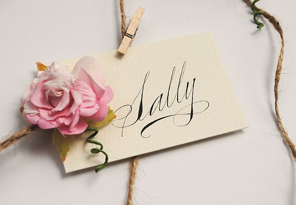 paper rose calligraphy place names