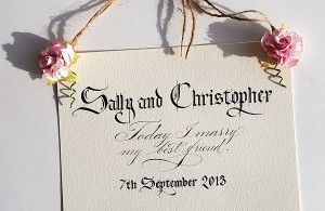 wedding personalised sign