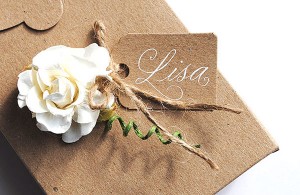 favour boxes ivory rose