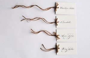 simple wedding place cards
