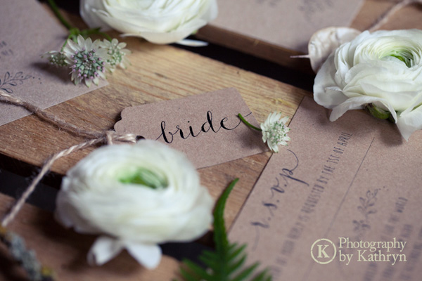 Rustic calligraphy wedding stationery ideas Photography by Kathryn (3)
