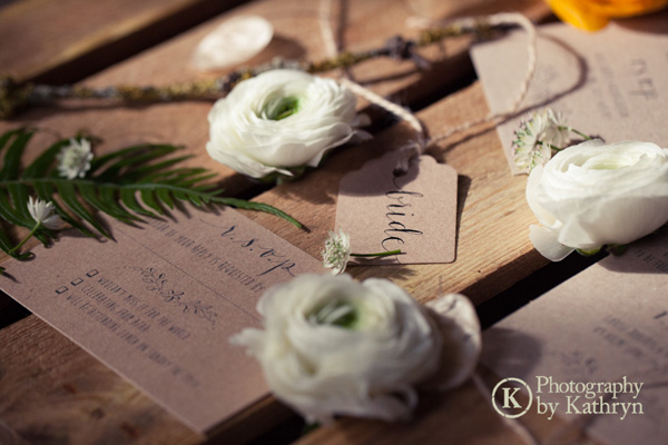 Rustic calligraphy wedding stationery ideas Photography by Kathryn (4)
