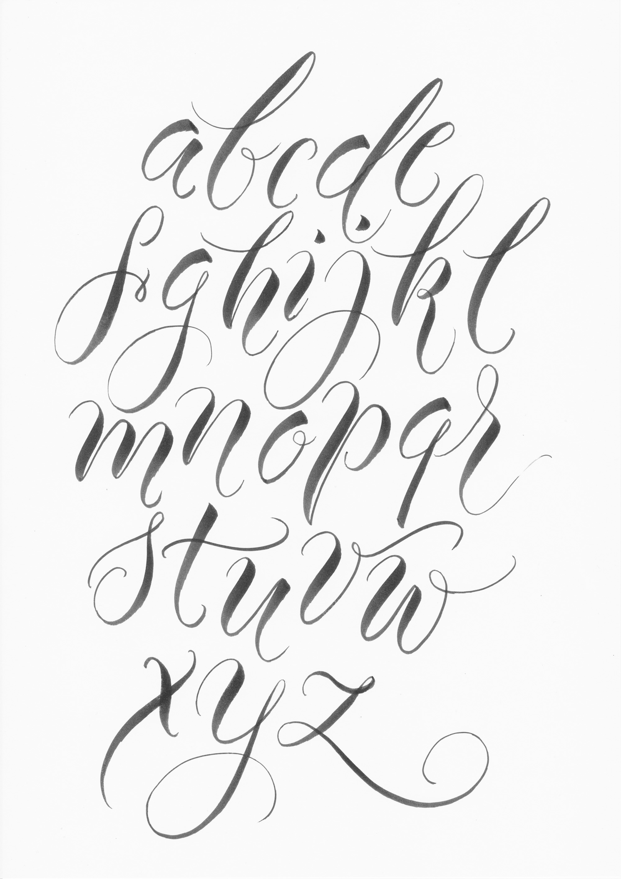 How to write the Modern Calligraphy Alphabet with Louise from Cult Pens 