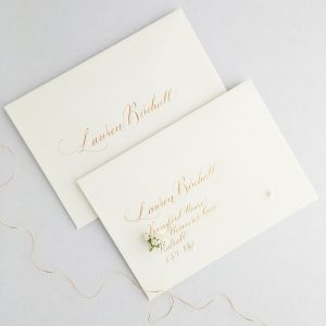 wedding envelope calligraphy uk