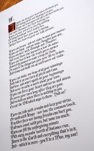 Rudyard Kipling If poem gift
