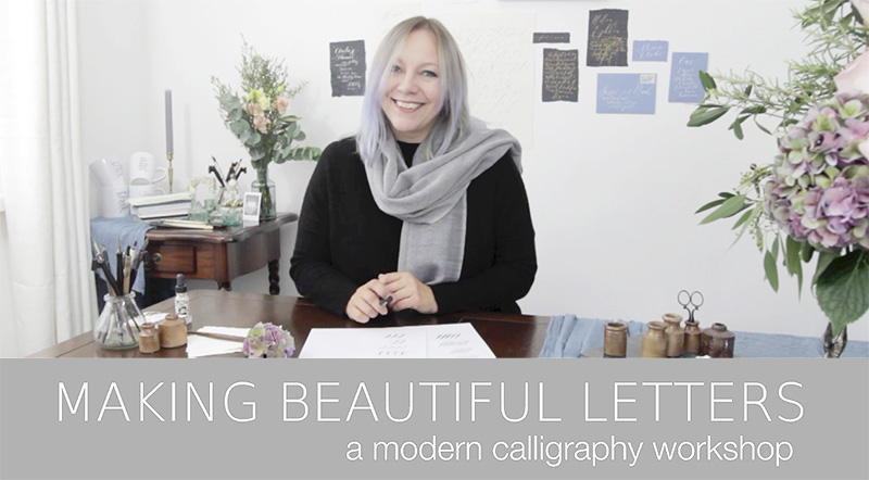 A choice of calligraphy kits for learning quirky lettering styles - By Moon  & Tide Calligraphy