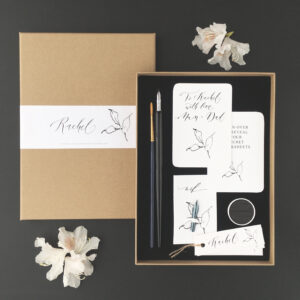 letterbox calligraphy gift set