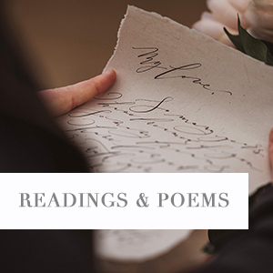 wedding readings and poems in calligraphy