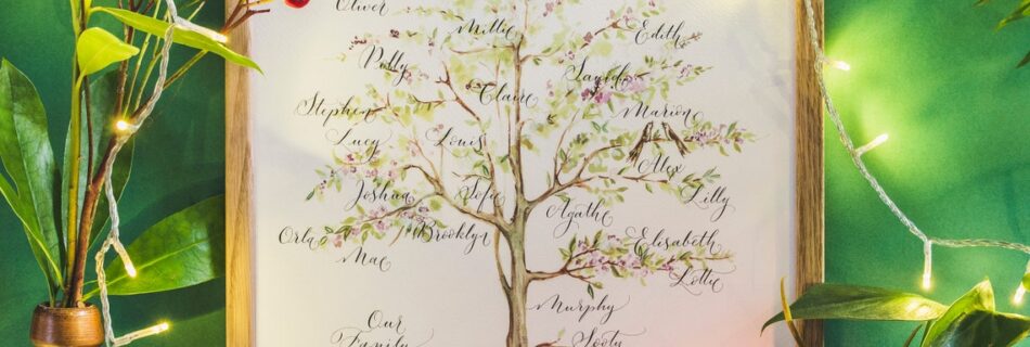 joyful modern family tree for a special anniversary gift. Photography by Marion Botella