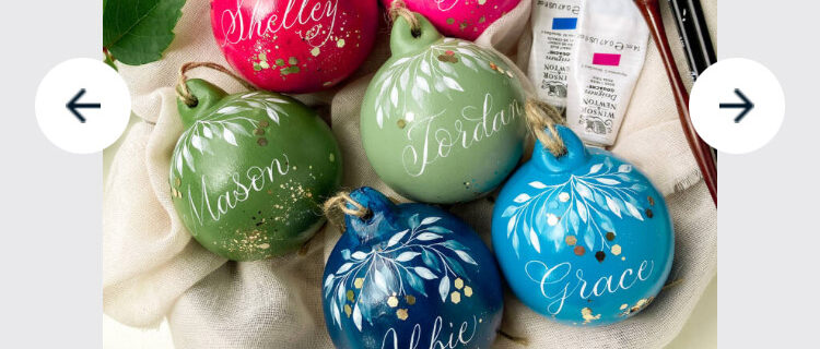 personalised Christmas name baubles