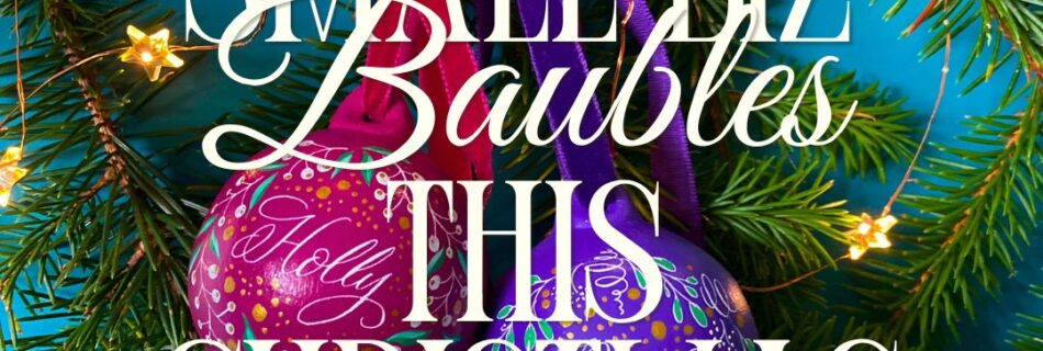 shop small support independent christmas baubles made in uk