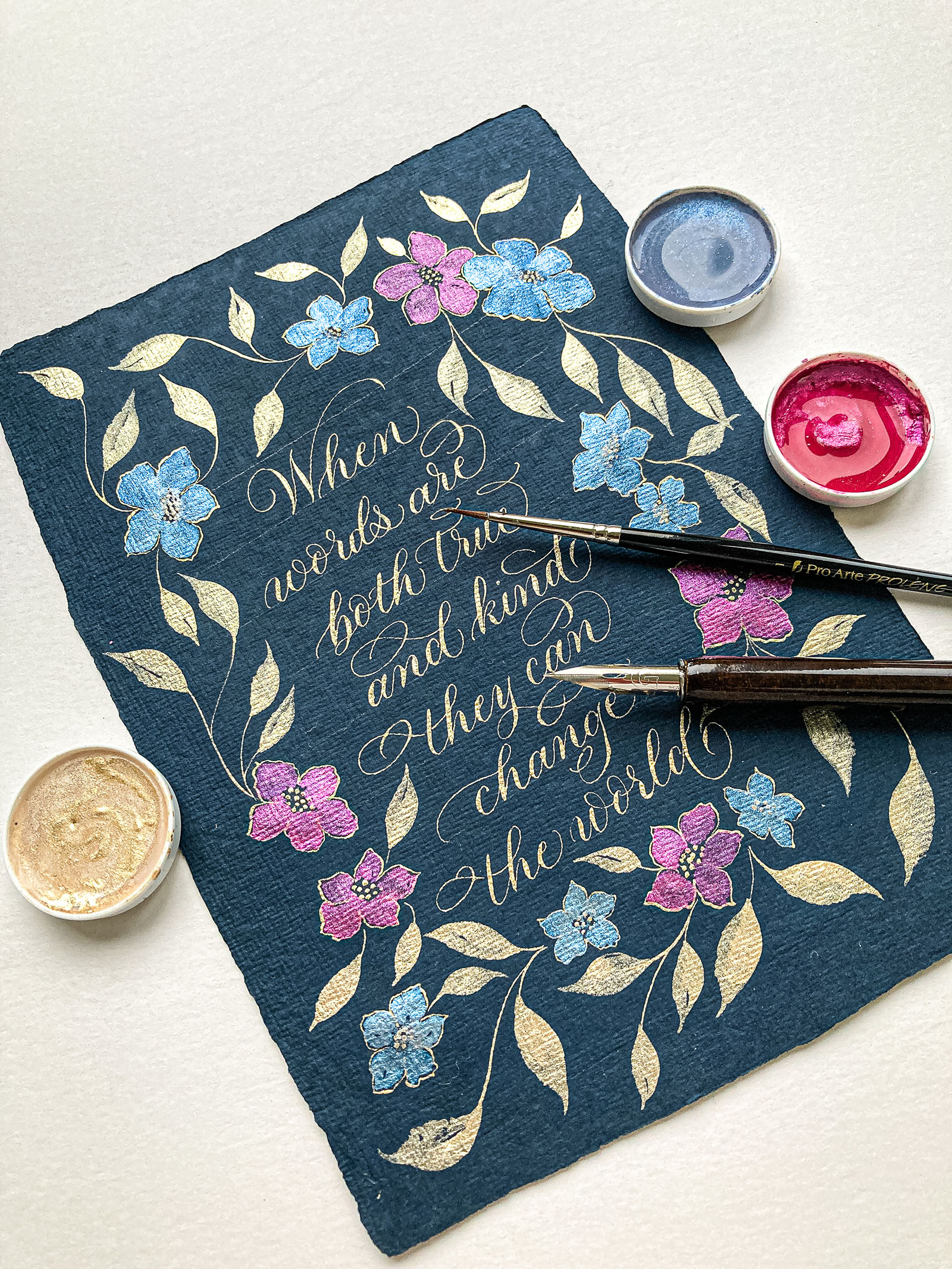 calligraphy project for workshops in cumbria spring summer 2026